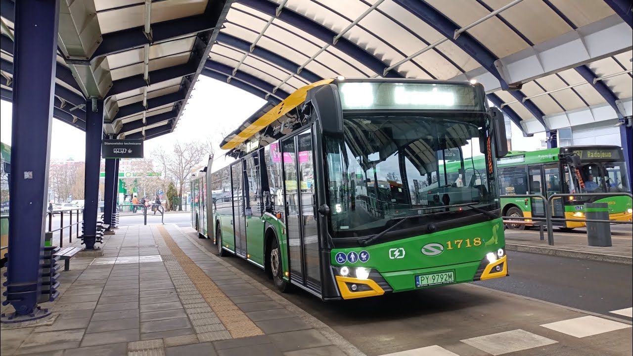 MPK Poznań | Linia 196 | Solaris Urbino 18 IV Electric #1718 | Kierunek Krzesiny 