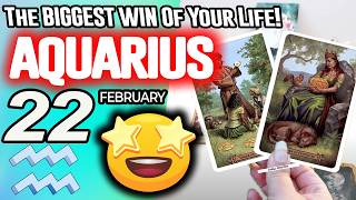 Aquarius ♒IT’S COMING! 👀The BIGGEST WIN Of Your Life!💰🆙 horoscope for today FEBRUARY 22 2026 ♒ tarot