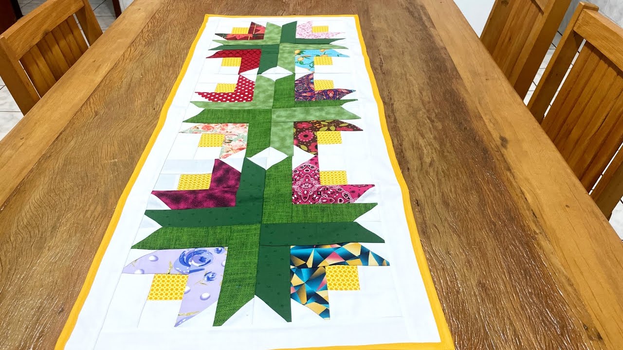 INCRÍVEL! TRILHO DE MESA COM DOZE TULIPAS 🌷