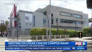 KSWB-SD: Meeting on César Chávez  Campus Name