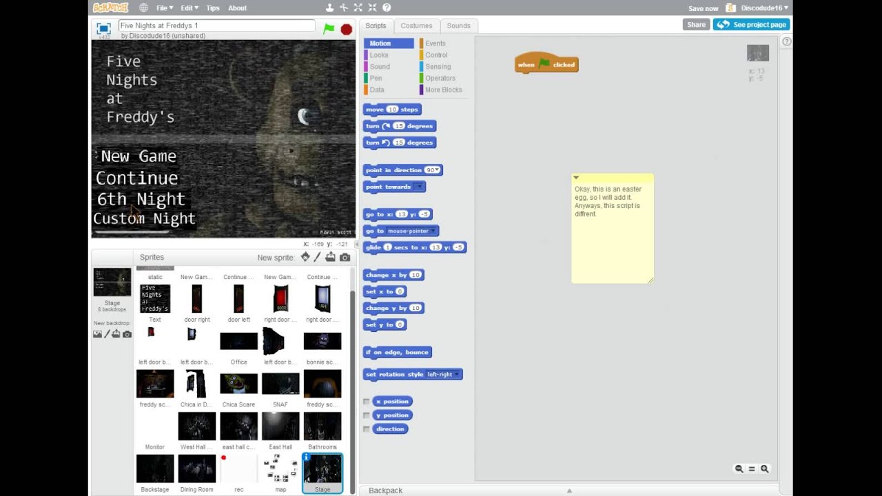 How To Make Five Nights At Freddys On Scratch Part 9 Almost Done With Cams YouTube