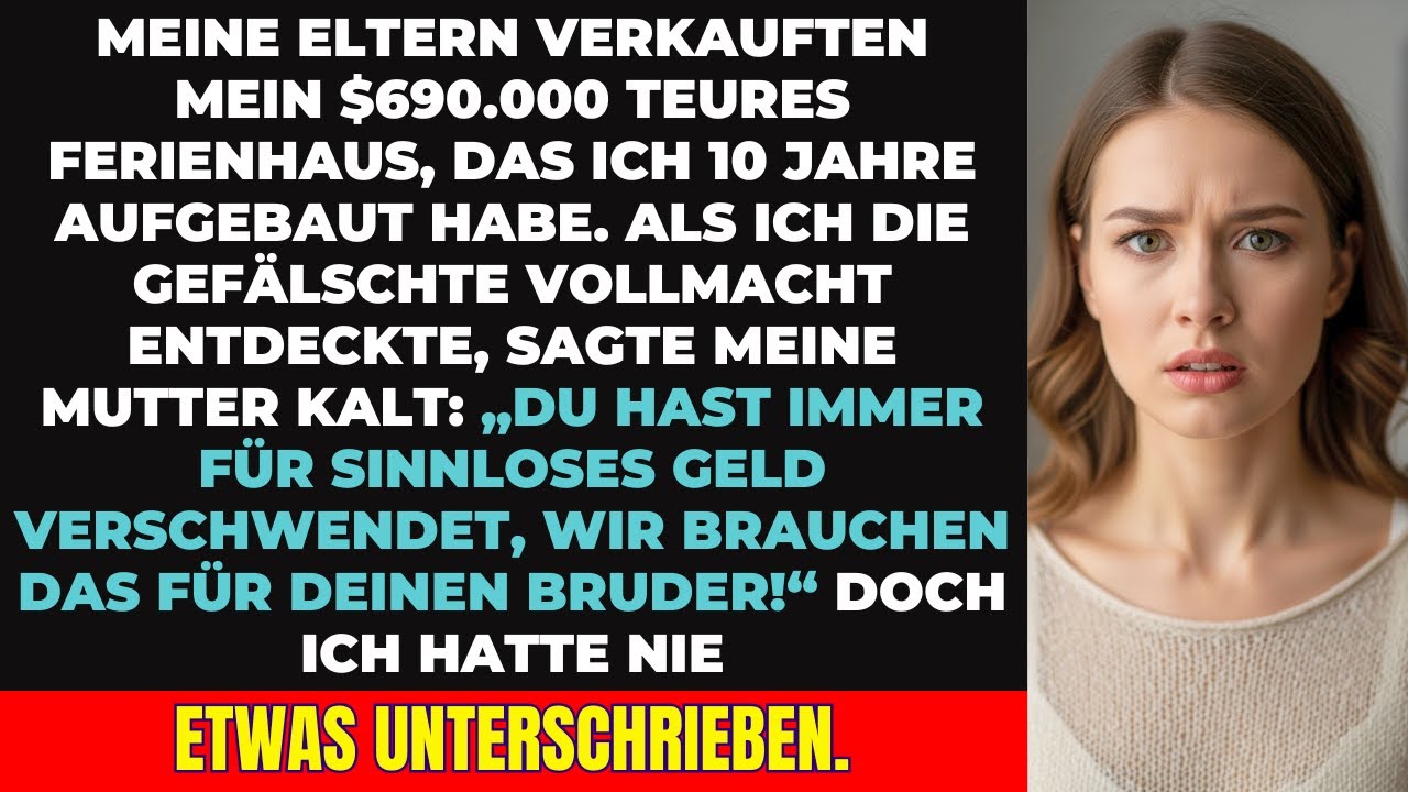 Meine Eltern fälschten heimlich meine Unterschrift und verkauften mein Ferienhaus ohne Erlaubnis