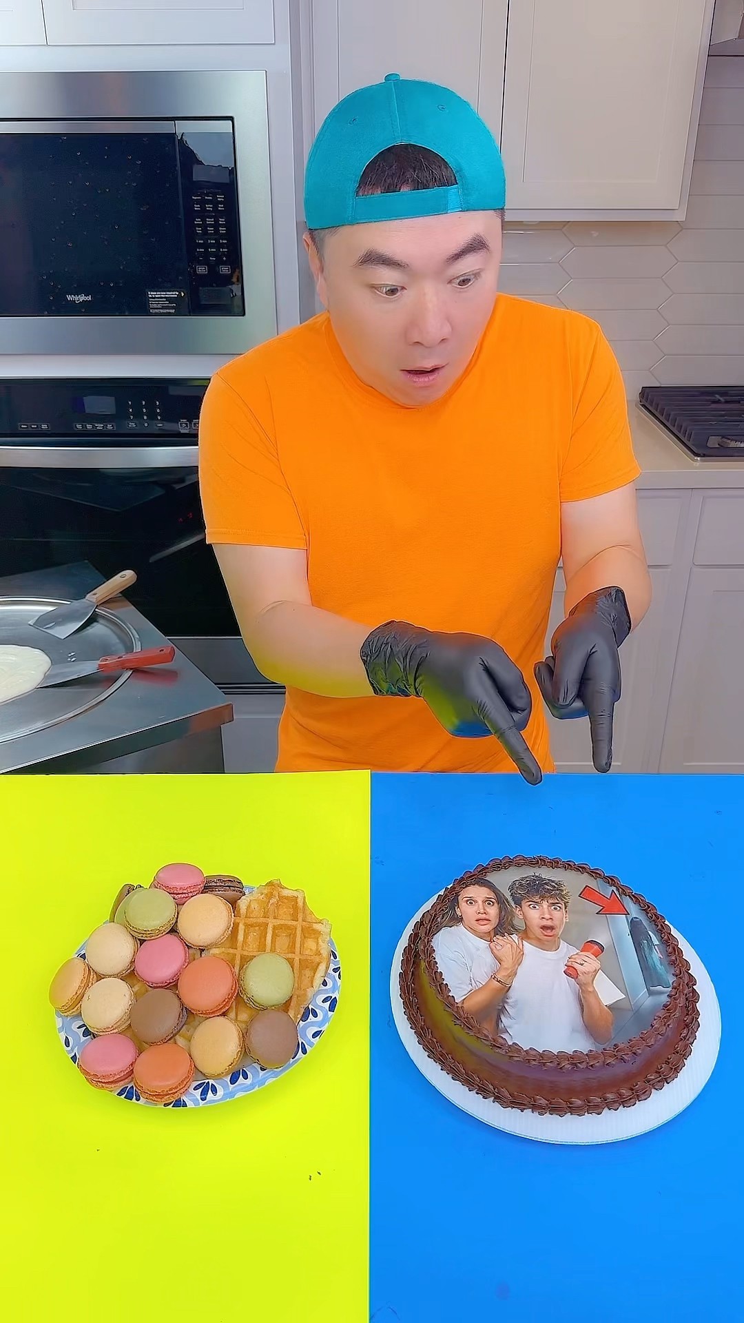 TheRoyaltyFamily cake vs white foods ice cream challenge!? #funny by Ethan Funny Family