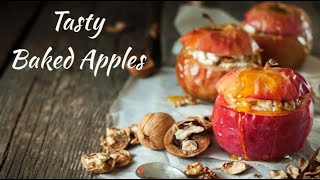 Kids Will love it! Tasty Baked Apples with quark and raisins.