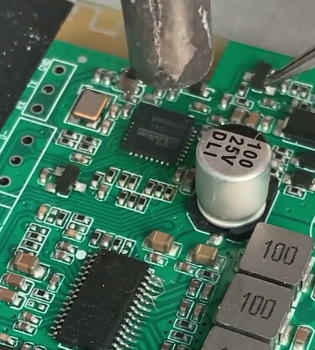 Soldering ic chip hand Soldering technique chip ic electronic 