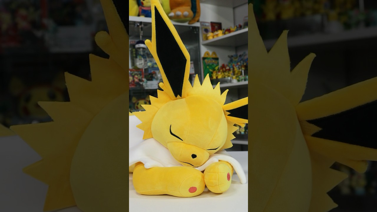 Pokemon Center Sleeping Jolteon Poké Plush - 15 ½ in