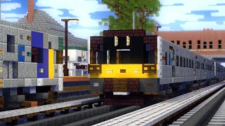 Minecraft LIRR Kew Gardens M7 M9 Train Animation
