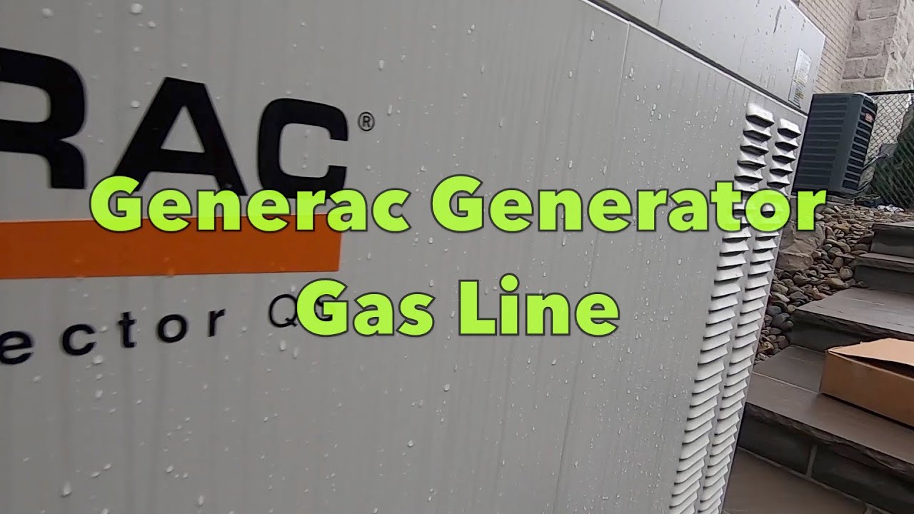 HVAC: Generac Generator | Gas Line Install - YouTube