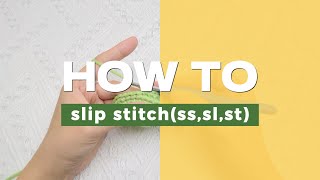 How to crochet slip stitch(sl, ss, st)  Crochet tutorial for beginners 10