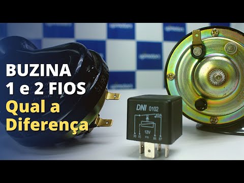 Buzina 1 e 2 terminais; como testar e como trocar; resolvido com relé