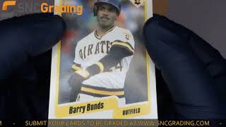 SNC Grading: 1990 Fleer Barry Bonds #461​​ Base Set Card (1620662531241)