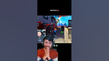 The Russian￼ Free Fire Youtuber Shocked By Seeing White 444 Gameplay In His Live Stream  #shorts