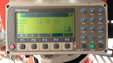 How to change the Prism Constant on a Pentax Total Station