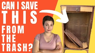 Rescuing a Hand-built Vintage Bookcase | Unbelievable Furniture Makeover!