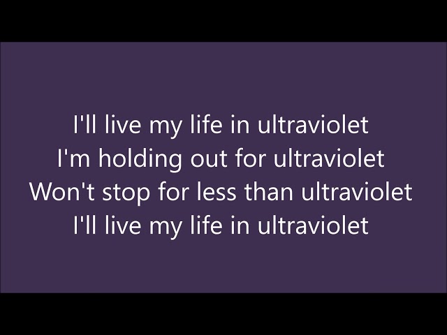 Lenka - Ultraviolet ( Lyrics Video ) class=