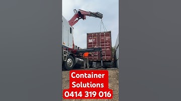 40ft Container Craned Into Tight Corner (No Sideloader Access)
