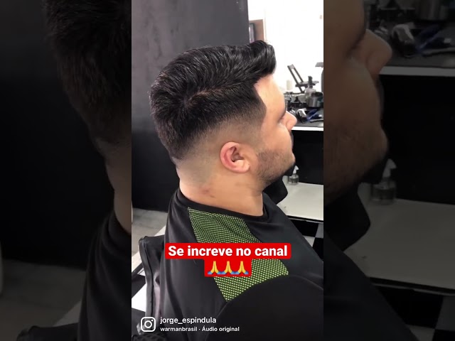 Graduação perfeita unindo aresta e um mid fade top