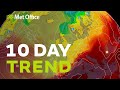 10 Day trend – Will low pressure stick around? 28/07/21