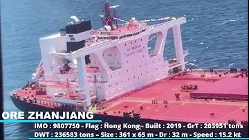Ore Zhanjiang - ore carrier DWT 400000 tons
