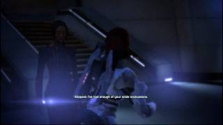 Mass Effect - Shepard bitch slaps interviewer