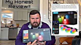 Govee Smart Outdoor String Lights 96Ft Unboxing And Review The Best Patio Lights On The Market