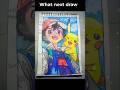 Drawing Ash &amp; Pikachu Together ⚡🎨 | Pokémon Fan Art #Shorts