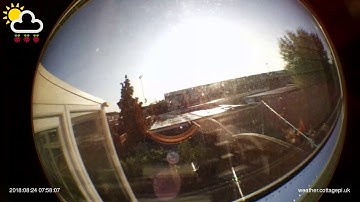 Weather timelapse of Friday 24 August 2018