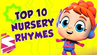 Top 10 comptines | Chansons pour enfants | Super Supremes Française | Vidéos préscolaires