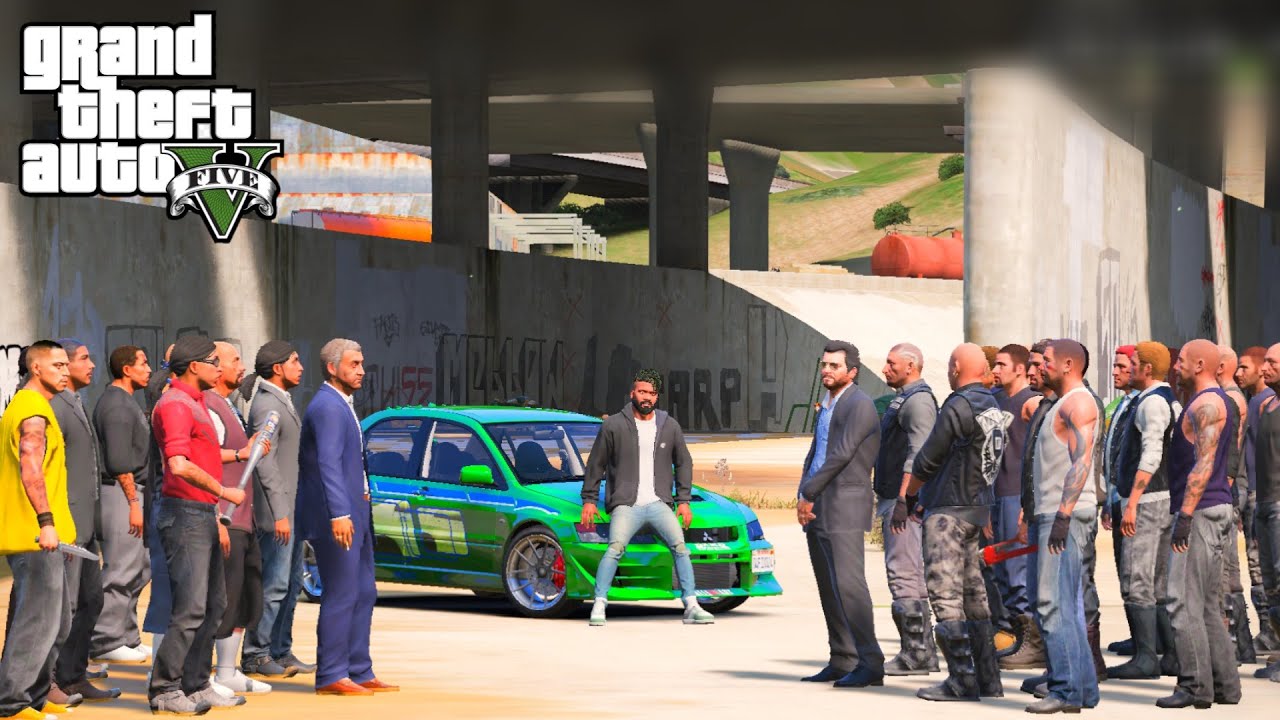GTA 5 : BIGGEST GANG FIGHT!! MADRAZO GANG VS MICHAEL GANG - YouTube