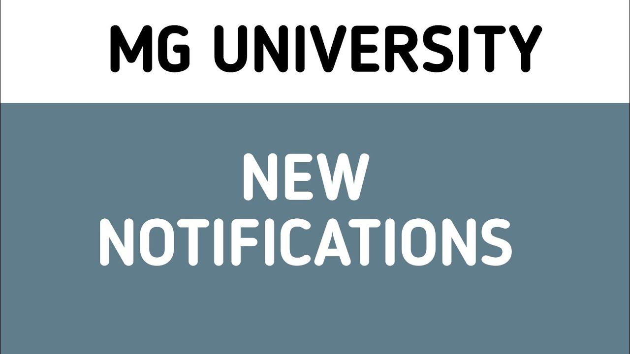 mg university latest news in malayalam | mg university new notifications/update