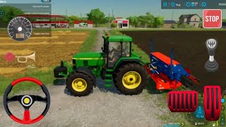 On-Land Ploughing John Deere 4755 Plough (Product Category) farming simulator 22 Gameplay video