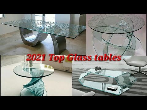 Latest 2021 interior table top glass/Top 2021 Glass Table