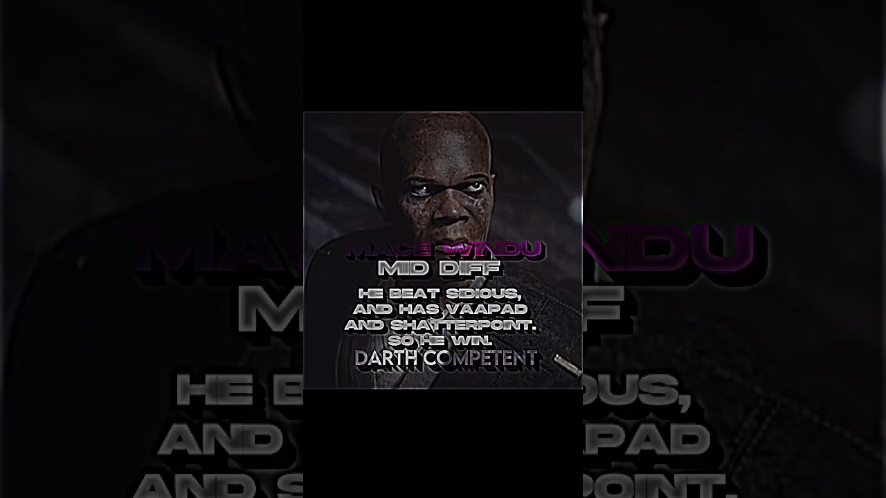 Darth Vader VS Mace Windu
