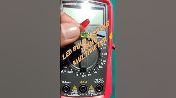 LED Bulb Testing Using Multimeter | Check LED | Test LED | #Shorts  #Shorts_Video