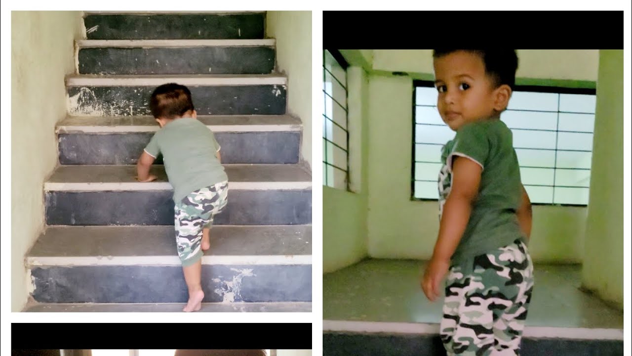 Climbing Stairs for the first time 015 - YouTube