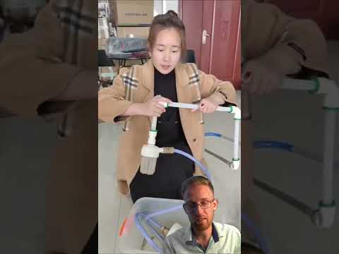 تنظيف انابيب الماء بطريقة جديدة