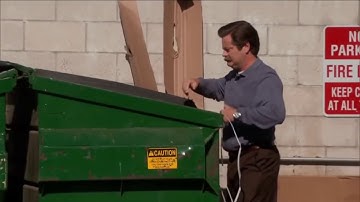 Guy throws computer into the trash Original