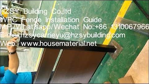 complete WPC fence video