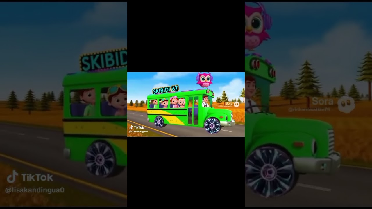 the wheel on the bus #soralife #ai #meme #sora