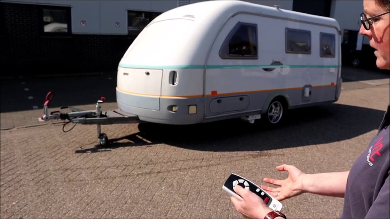 Eriba Future met speciale montage van caravanmover Reich ED Pro 1.8 en Optima 55Ah accuset.