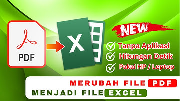 CARA MERUBAH FILE PDF KE EXCEL TANPA APLIKASI |  CONVERT PDF TO EXCEL
