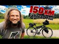 150km mit dem FAHRRAD von HAMBURG zum BADESEE | Bikepacking Deutsch