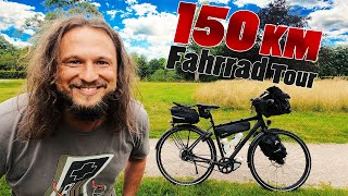 150km mit dem FAHRRAD von HAMBURG zum BADESEE | Bikepacking Deutsch