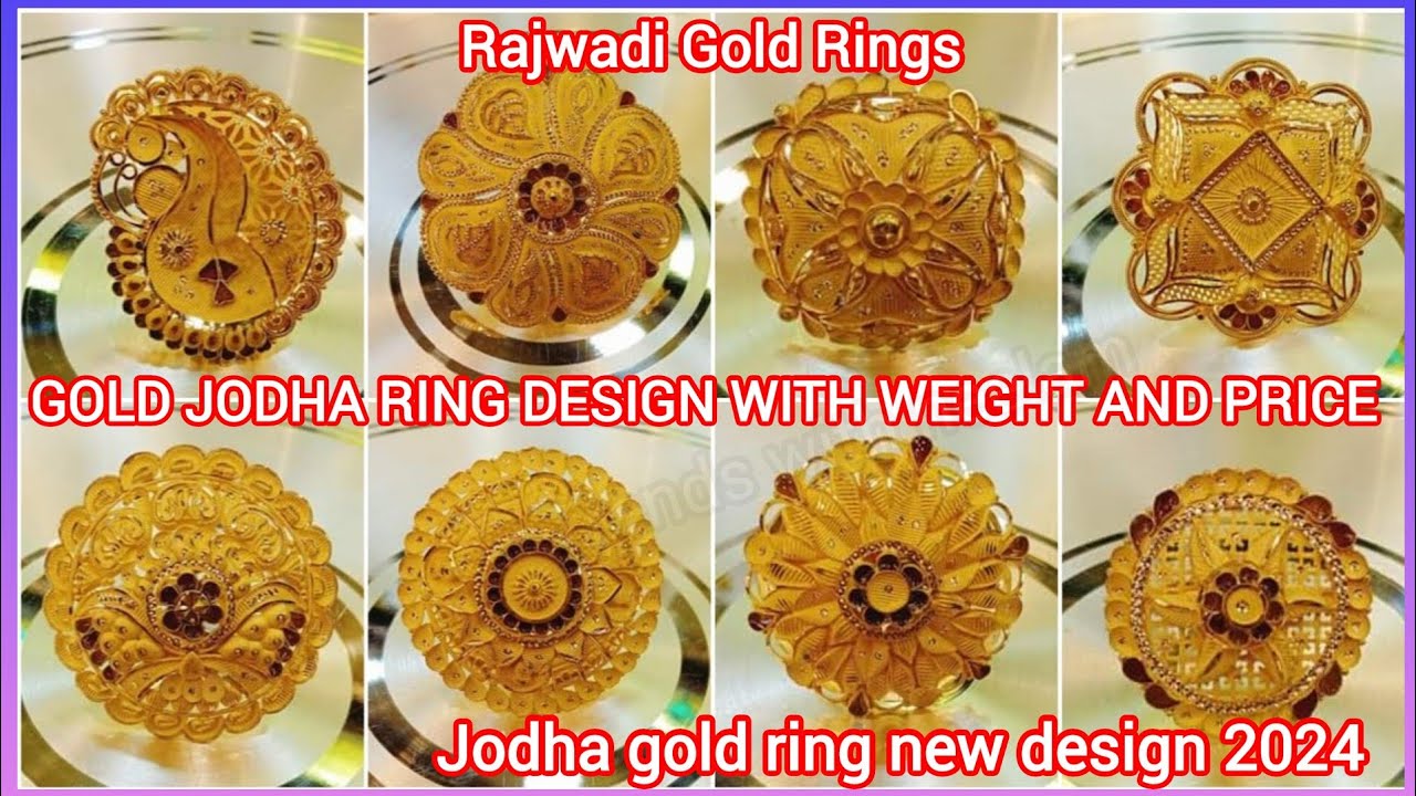 Beautiful gold ring design || latest jodha ring @jewellerydesign7112 -  YouTube