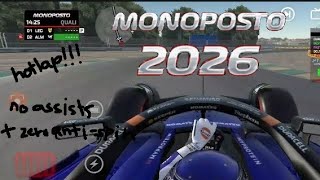 Australia Hotlap ; 1:16.304 , with settings (First Video!)