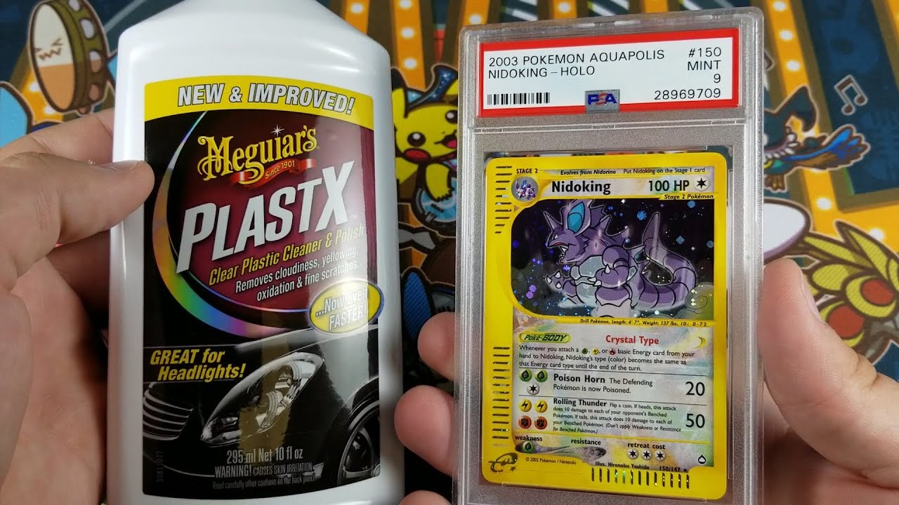 How to clean your Pokemon PSA cases with PlastX YouTube
