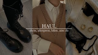 бюджетные покупки с примеркой | shein, aliexpress, h&m, aim clo | haul 2021| huge shein try on haul