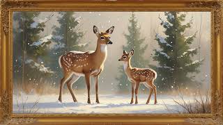 Winter Morning Series | Vintage Oil Painting Showcase | Christmas Frame TV Art with Soft Music screenshot 3