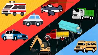 Emergency Vehicles for baby 🚓🚑🚒 | Learn Vehicle Names for kids | Baby Learning Video 🚨