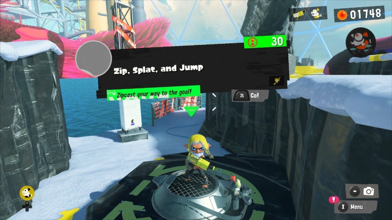Splatoon 3 - Hero Mode - Site 1-6: Zip, Splat, and Jump - YouTube